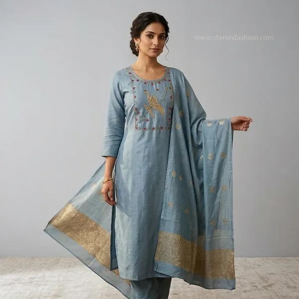 Elegant_Gray_Embroidered_Suit_Set