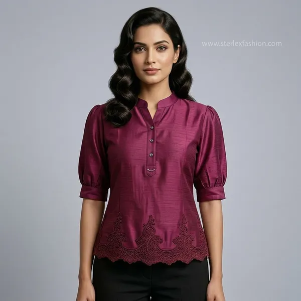 Classic_Kurti_Top_Royal_Wine