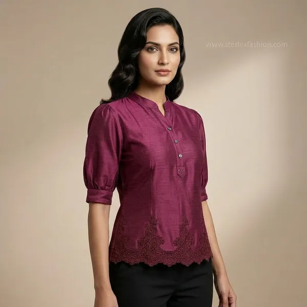 Classic_Kurti_Top_Royal_Wine