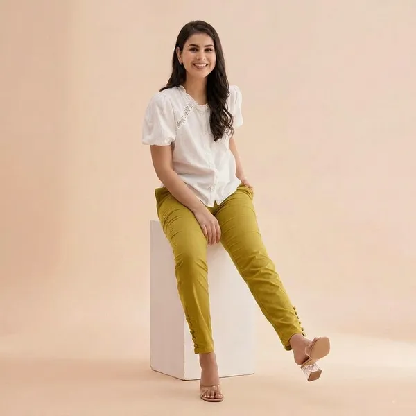 Straight_Fit_Pants_Yellow