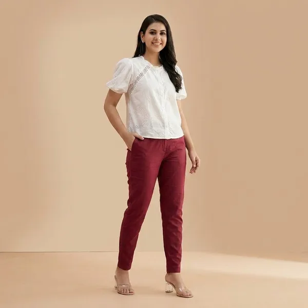 Straight_Fit_Pants_Maroon