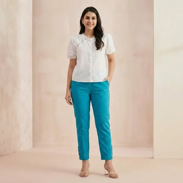 Straight_Fit_Pants_Peacock_Green