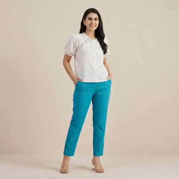 Straight_Fit_Pants_Peacock_Green