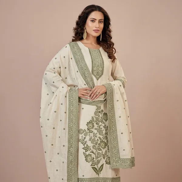 Bloom_Embroidered_Straight_Kurta_Set_With_Dupatta_Olive_Gren