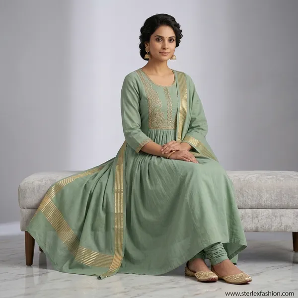Sage_Green_Embroidered_Anarkali_Suit_Set_With_Dupatta