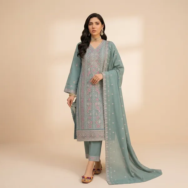 Gulnaar_Embroidered_Unstitched_Churidar_Suit_Set