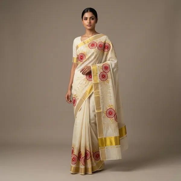Gulnaar_Blossom_Kasavu_Saree