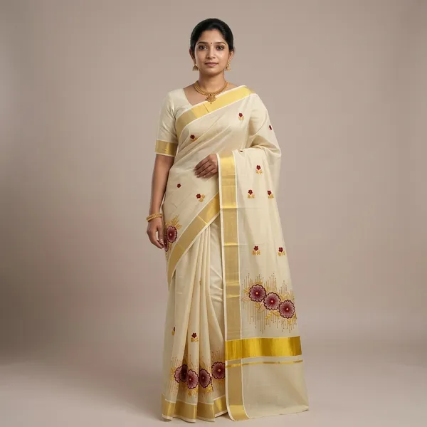Gulnaar_Blossom_Kasavu_Saree