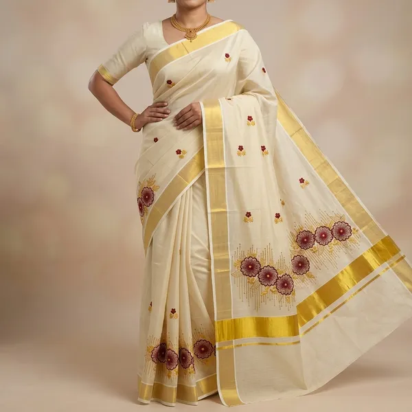 Gulnaar_Blossom_Kasavu_Saree