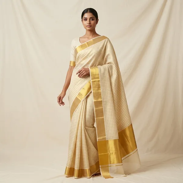 Svarna_Checks_Kasavu_Saree
