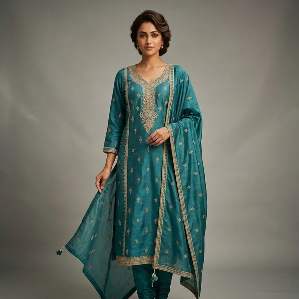 Aafreen_Teal_Heritage_Set