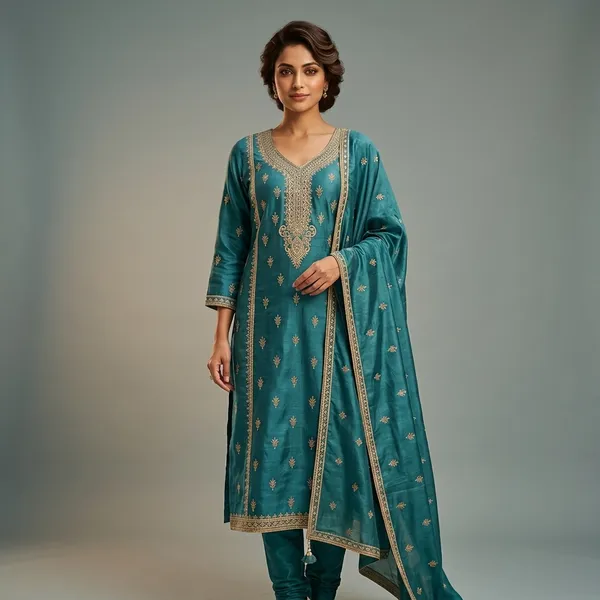 Aafreen_Teal_Heritage_Set