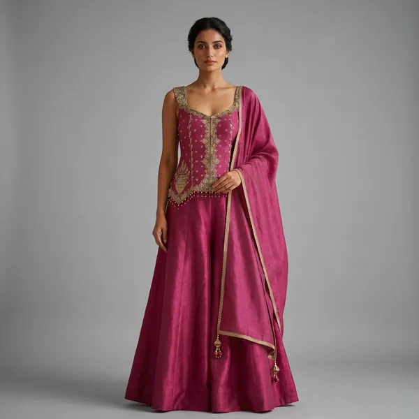 Zarmina_Fuchsia_Royale_Palazzo_Set