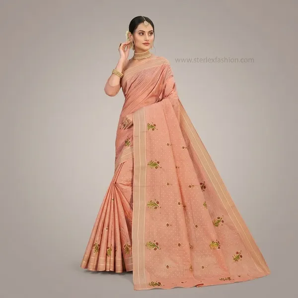 Noor_Vastra_Dusty_Peach_Blossom_Saree