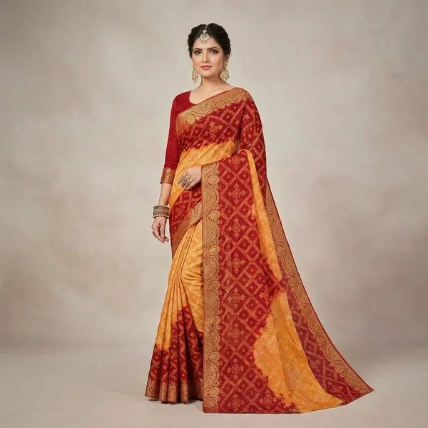 Bandhani_Surya_Raga_Zari_Saree