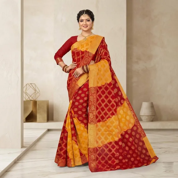 Bandhani_Swarnika_Heritage_Zari_Saree