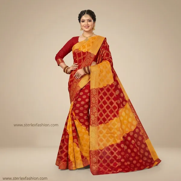 Bandhani_Swarnika_Heritage_Zari_Saree