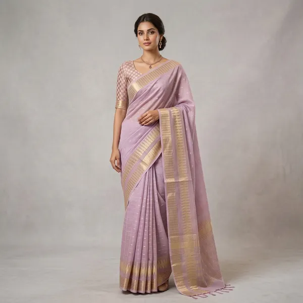 Lavender_Rajsi_Weave_Saree