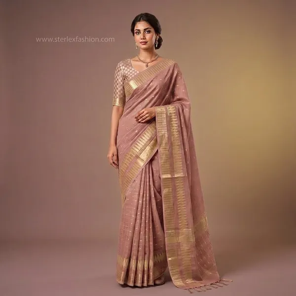 Mauve_Rajsi_Weave_Saree
