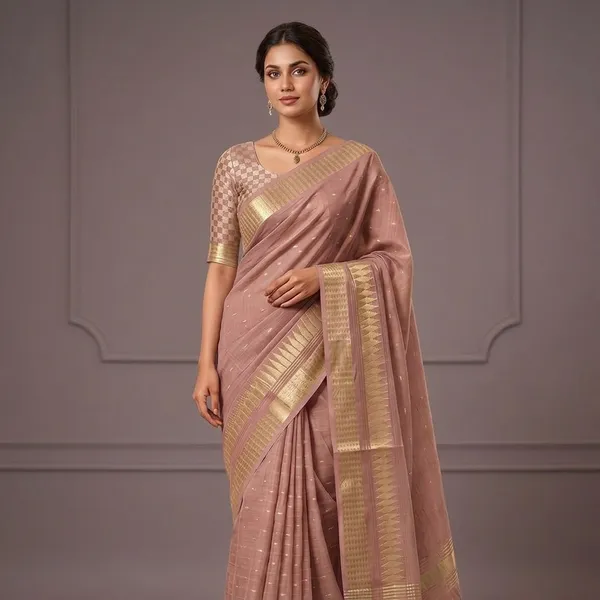 Mauve_Rajsi_Weave_Saree