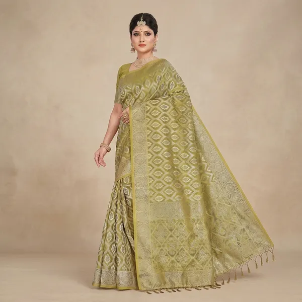 Olive_Noorika_Zari_Saree