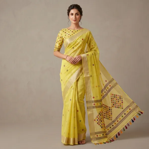 Sunshine_Rangika_Tassel_Zari_Saree