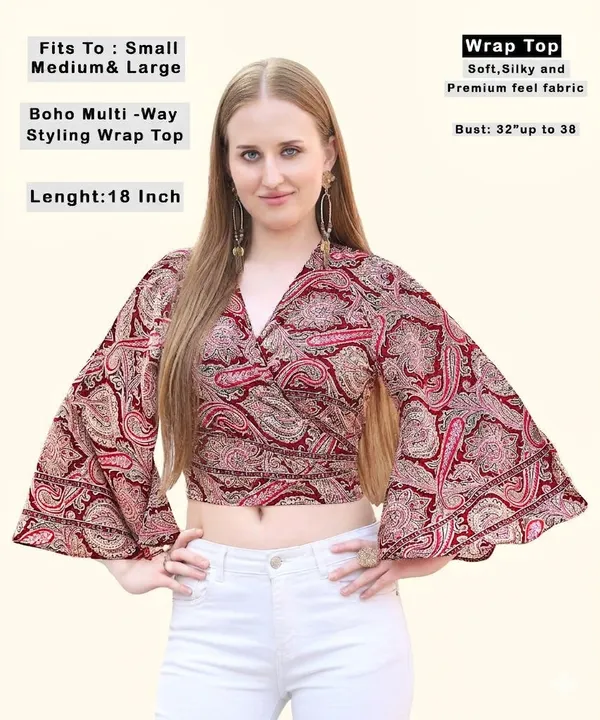 Maroon_Soft_Silk_Regular_Fit_Wrap_Crop_Top_For_Women