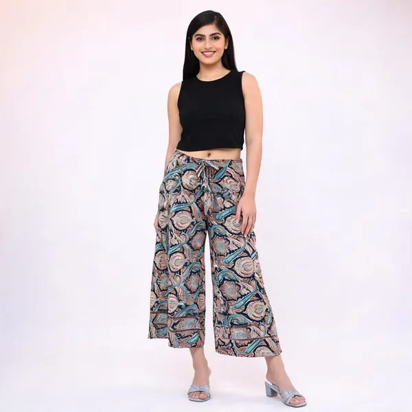 Multicolor_Soft_Silk_Wrap_Fit_Palazzo_Pants_For_Women