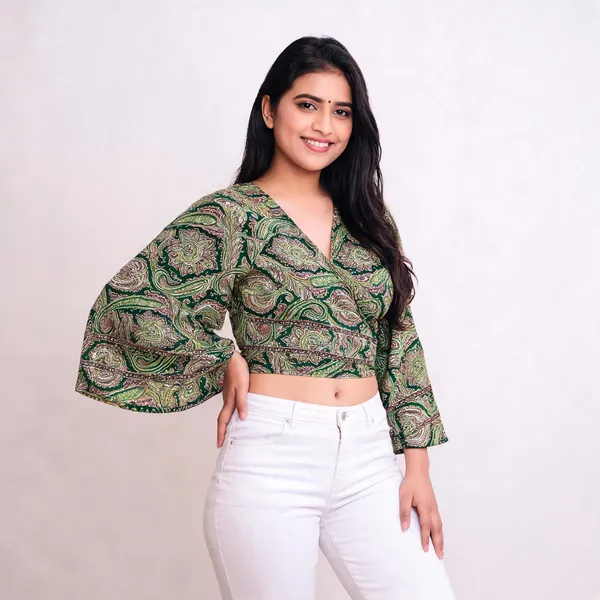 Rama_Soft_Silk_Wrap_Fit_Wrap_Crop_Top_For_Women