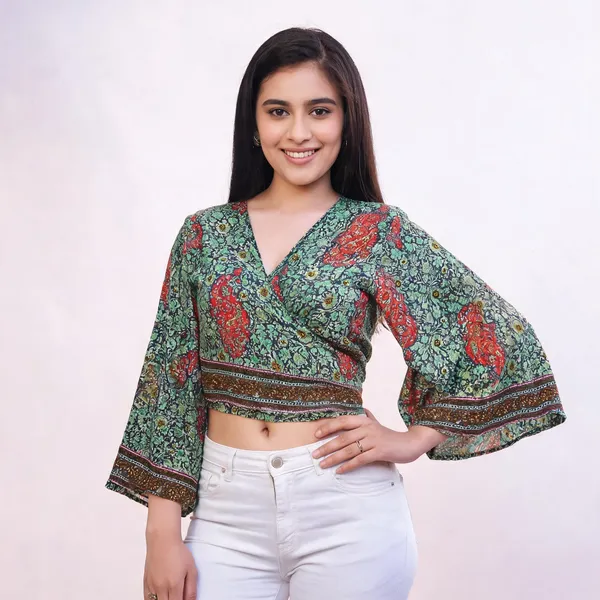 Mehndi_Soft_Silk_Wrap_Fit_Wrap_Crop_Top_For_Women