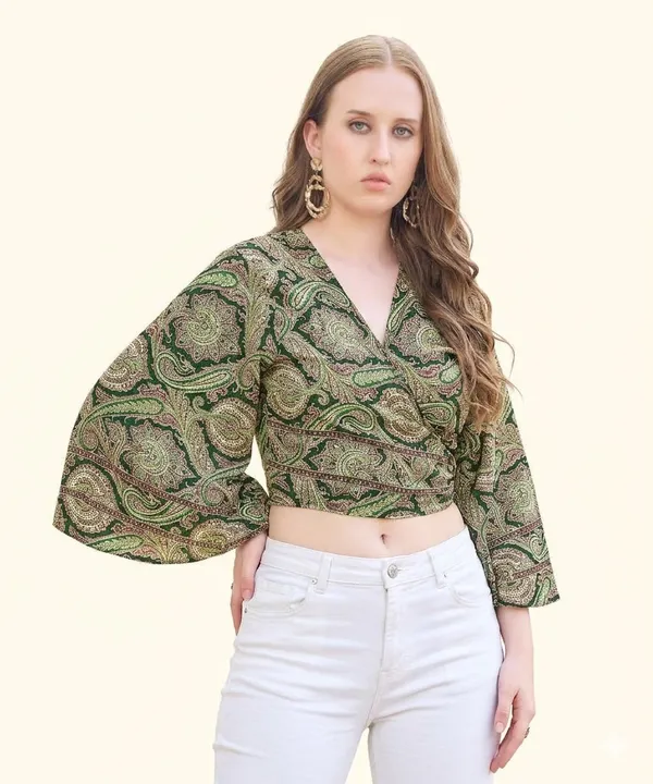 Rama_Soft_Silk_Wrap_Fit_Wrap_Crop_Top_For_Women