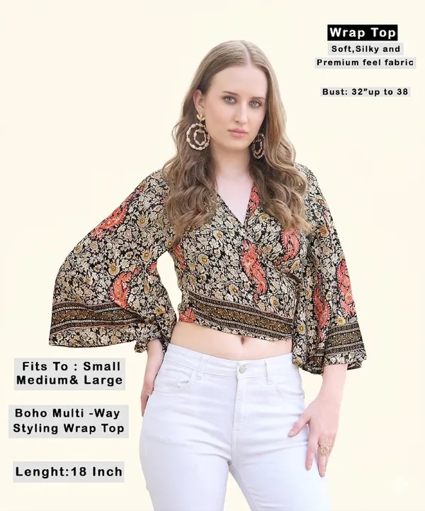 Maroon_Soft_Silk_Wrap_Fit_Wrap_Crop_Top_For_Women