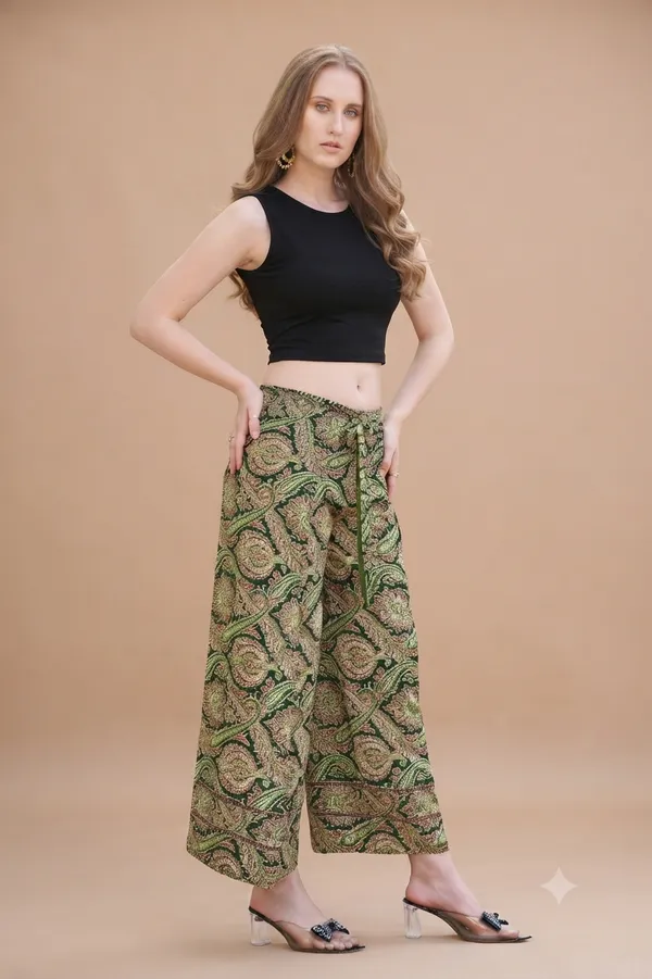 Petrol_Soft_Silk_Regular_Fit_Palazzo_Pants_For_Women