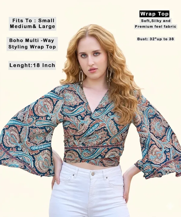 Maroon_Soft_Silk_Wrap_Fit_Wrap_Crop_Top_For_Women