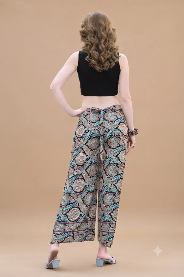 Multicolor_Soft_Silk_Wrap_Fit_Palazzo_Pants_For_Women