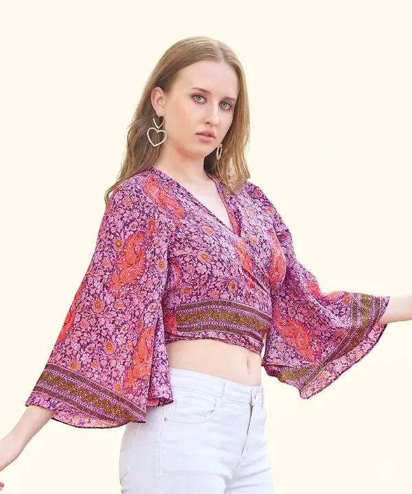 Blue_Soft_Silk_Wrap_Fit_Wrap_Crop_Top_For_Women