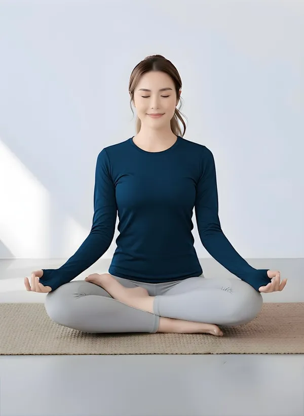 Blue_Lycra_Poly_Elastic_Wrap_Fit_Activewear_Top_For_Women