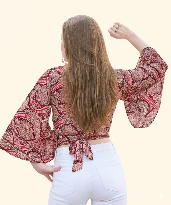 Maroon_Soft_Silk_Regular_Fit_Wrap_Crop_Top_For_Women