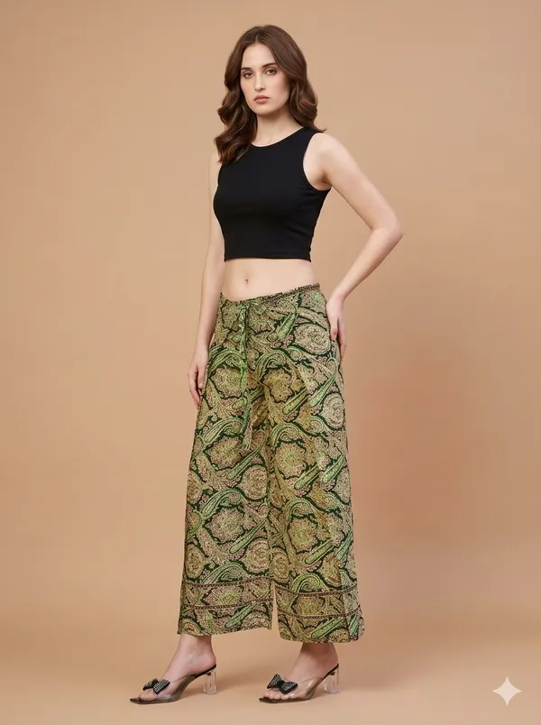 Petrol_Soft_Silk_Regular_Fit_Palazzo_Pants_For_Women
