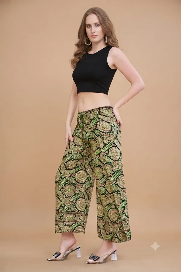 Petrol_Soft_Silk_Regular_Fit_Palazzo_Pants_For_Women