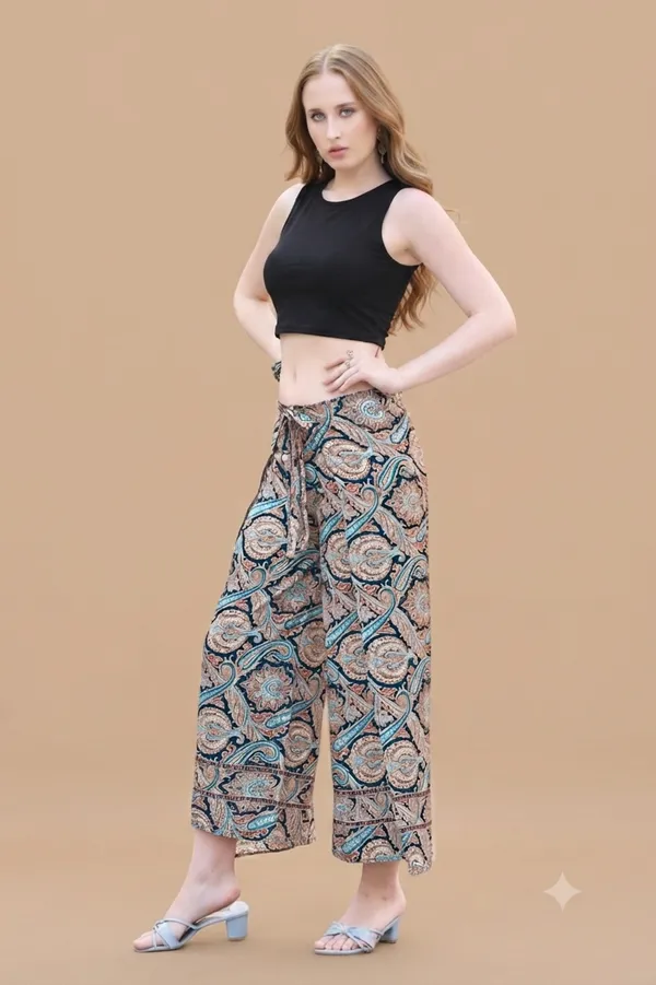 Multicolor_Soft_Silk_Wrap_Fit_Palazzo_Pants_For_Women