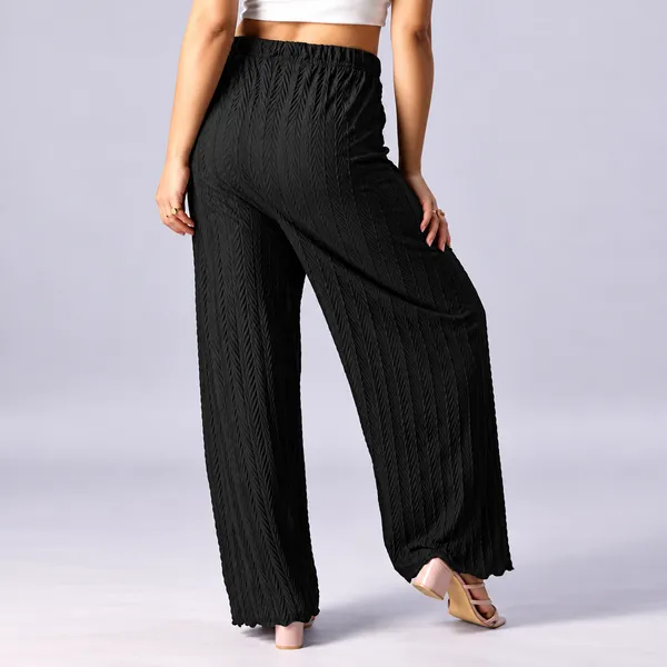 Women's_Black_Textured_Pleated_Wide-Leg_Palazzo_Pants_with_Elastic_Waistband