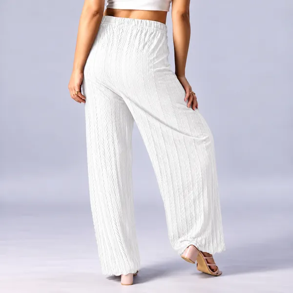 Women's_White_Textured_Pleated_Wide-Leg_Palazzo_Pants_with_Elastic_Waistband