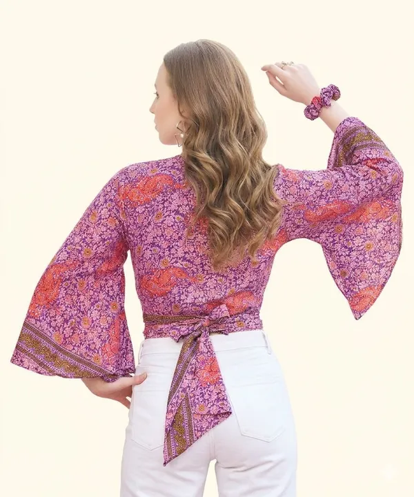 Blue_Soft_Silk_Wrap_Fit_Wrap_Crop_Top_For_Women