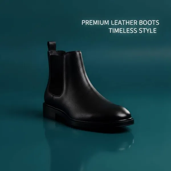 Black_Synthetic_Leather_Shoes_For_Men