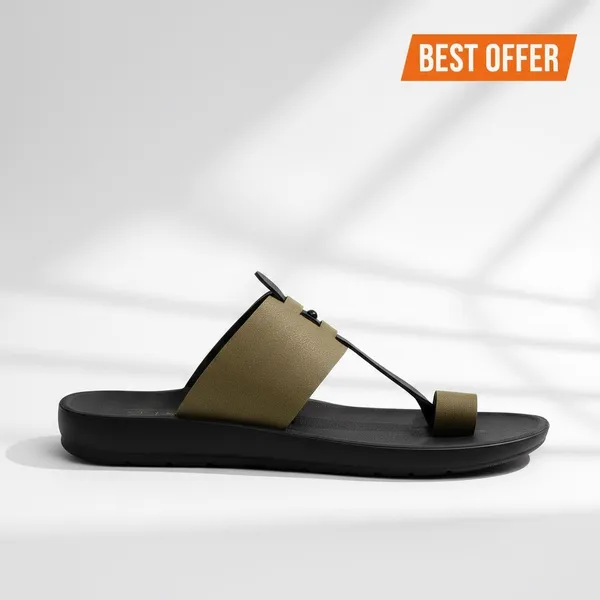 Green_Synthetic_Leather_Sandal_For_Men