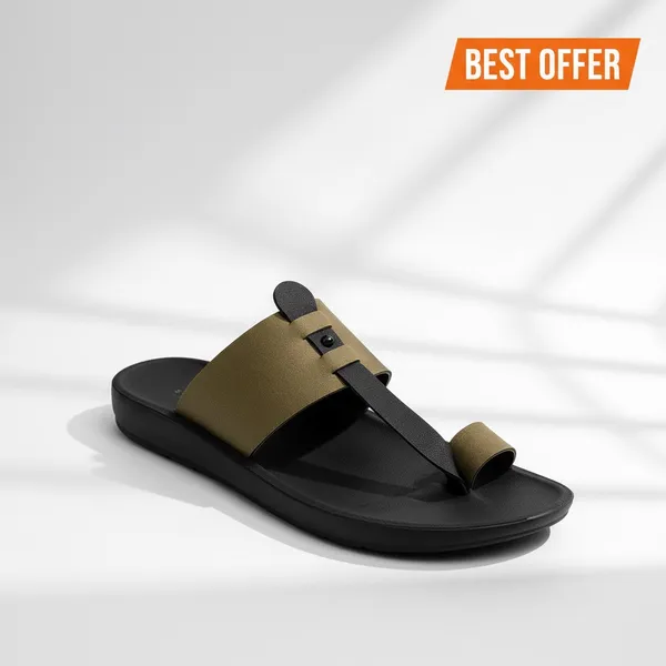 Green_Synthetic_Leather_Sandal_For_Men