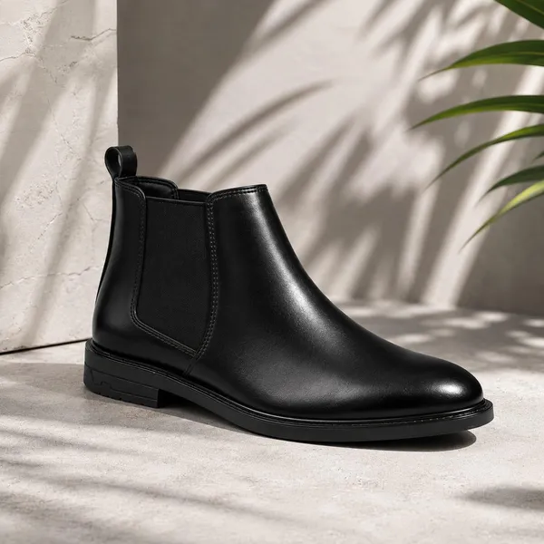 Black_Synthetic_Leather_Shoes_For_Men