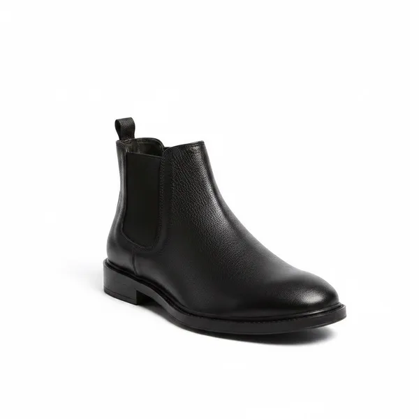 Black_Synthetic_Leather_Shoes_For_Men