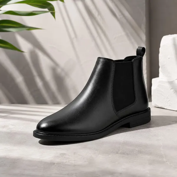 Black_Synthetic_Leather_Shoes_For_Men